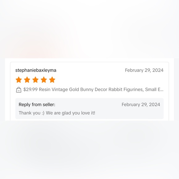 Vintage Gold Bunny Decor Rabbit Figurines, Small Easter BunnyFigurine - Picture 3 of 9